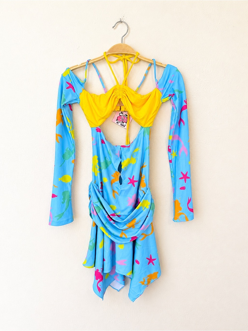 Columbia Marshall Y2K Mermaidcore Ocean Print Coastal Cowgirl Fairycore Dress XS